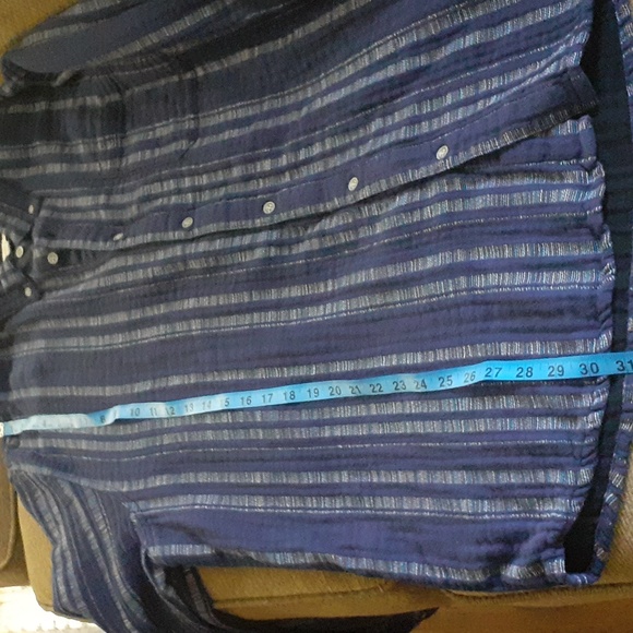 Carbon2Cobalt Blue Striped Shirt/lightweight jacket - Picture 4 of 7